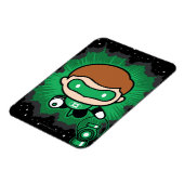 Chibi Green Lantern fliegen durch den Weltraum Magnet (Linke Seite)