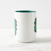 Chibi Green Lantern fliegen durch den Weltraum Tasse (Zentrum)