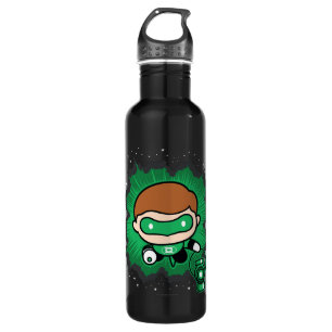 Chibi Green Lantern fliegen durch den Weltraum Trinkflasche
