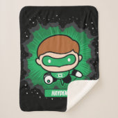 Chibi Green Lantern Flying Through Space Sherpadecke (Vorderseite)