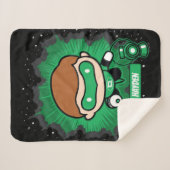 Chibi Green Lantern Flying Through Space Sherpadecke (Vorderseite (Horizontal))