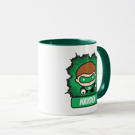 Chibi Green Lantern Flying Through Space Tasse (VorderseiteRechts)