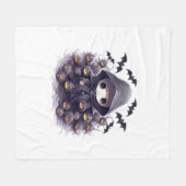 Chibi Grim Sensenmann Halloween - Adorable Dark Fa Fleecedecke (Vorderseite (Horizontal))