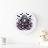 Chibi Grim Sensenmann Halloween - Adorable Dark Fa Große Wanduhr (Zuhause)