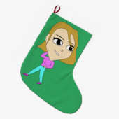 Chibi Großer Weihnachtsstrumpf (Vorderansicht (hängend))
