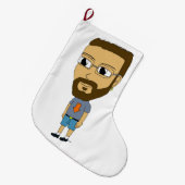 Chibi Großer Weihnachtsstrumpf (Vorderansicht (hängend))