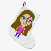 Chibi Großer Weihnachtsstrumpf (Vorderansicht (hängend))