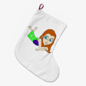 Chibi Großer Weihnachtsstrumpf (Vorderansicht (hängend))