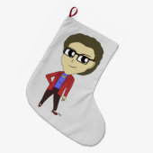 Chibi Großer Weihnachtsstrumpf (Vorderansicht (hängend))