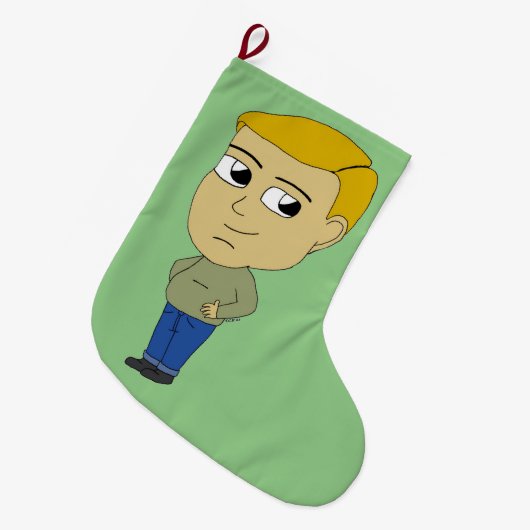 Chibi Großer Weihnachtsstrumpf (Vorderansicht (hängend))
