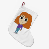 Chibi Großer Weihnachtsstrumpf (Vorderansicht (hängend))