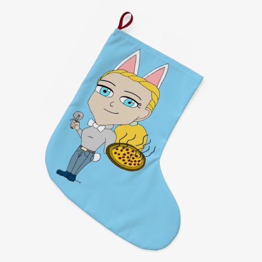 Chibi Großer Weihnachtsstrumpf (Vorderansicht (hängend))