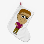 Chibi Großer Weihnachtsstrumpf (Vorderansicht (hängend))