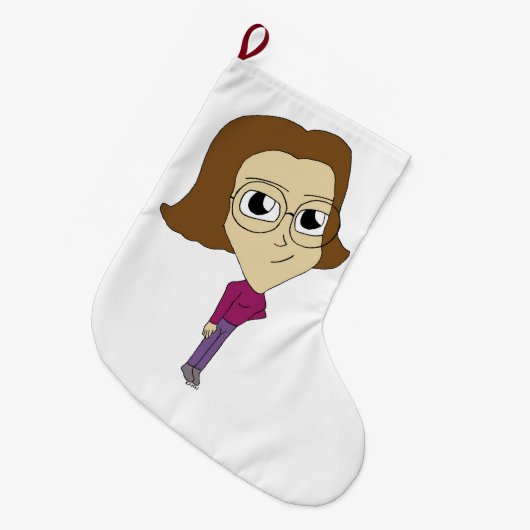 Chibi Großer Weihnachtsstrumpf (Vorderansicht (hängend))