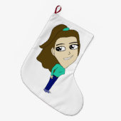 Chibi Großer Weihnachtsstrumpf (Vorderansicht (hängend))