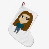 Chibi Großer Weihnachtsstrumpf (Vorderansicht (hängend))