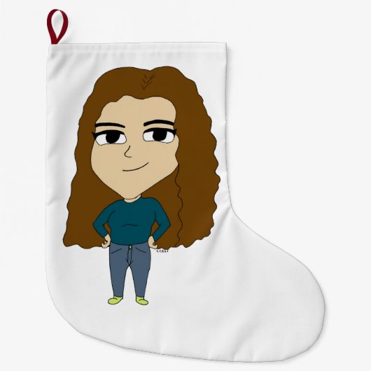 Chibi Großer Weihnachtsstrumpf (Vorderseite)