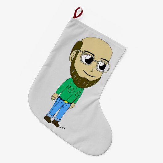 Chibi Großer Weihnachtsstrumpf (Vorderansicht (hängend))