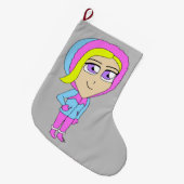 Chibi Großer Weihnachtsstrumpf (Vorderansicht (hängend))