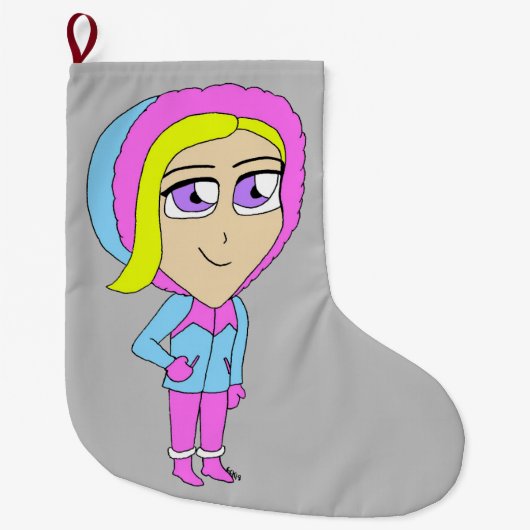 Chibi Großer Weihnachtsstrumpf (Vorderseite)