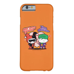 Chibi Harley Quinn & Chibi Joker Hearts Barely There iPhone 6 Hülle