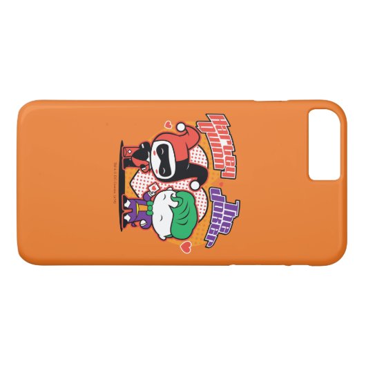 Chibi Harley Quinn & Chibi Joker Hearts Case-Mate iPhone Hülle (Rückseite (Horizontal))