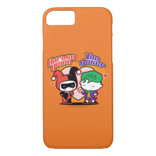 Chibi Harley Quinn & Chibi Joker Hearts iPhone 8/7 Hülle