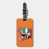 Chibi Harley Quinn & Chibi Joker Hearts Gepäckanhänger (Vorderseite vertikal)