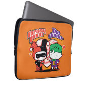 Chibi Harley Quinn & Chibi Joker Hearts Laptopschutzhülle (Vorne Rechts)