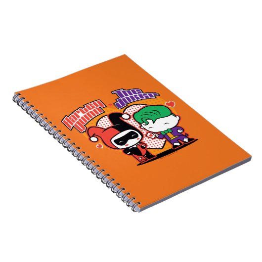 Chibi Harley Quinn & Chibi Joker Hearts Notizblock (Rechte Seite)