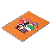 Chibi Harley Quinn & Chibi Joker Hearts Notizblock (Linke Seite)