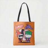 Chibi Harley Quinn & Chibi Joker Hearts Tasche (Vorderseite)