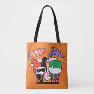 Chibi Harley Quinn & Chibi Joker Hearts Tasche