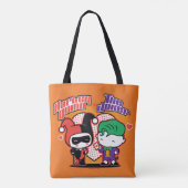 Chibi Harley Quinn & Chibi Joker Hearts Tasche (Rückseite)