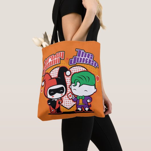 Chibi Harley Quinn & Chibi Joker Hearts Tasche (Von Nahem)