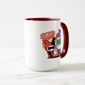 Chibi Harley Quinn & Chibi Joker Hearts Tasse (VorderseiteRechts)