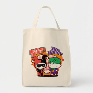 Chibi Harley Quinn & Chibi Joker Hearts Tragetasche