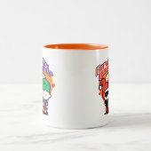 Chibi Harley Quinn & Chibi Joker Hearts Zweifarbige Tasse (Mittel)