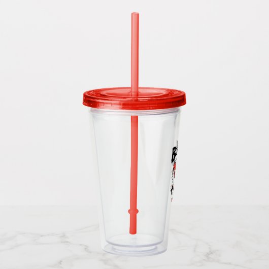 Chibi Harley-Quinn-in-A-Box mit Hammer Acryltrinkbecher (Rechts)