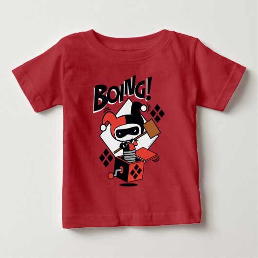 Chibi Harley-Quinn-in-A-Box mit Hammer Baby T-shirt (Vorderseite)