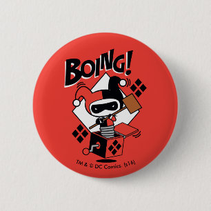 Chibi Harley-Quinn-in-A-Box mit Hammer Button