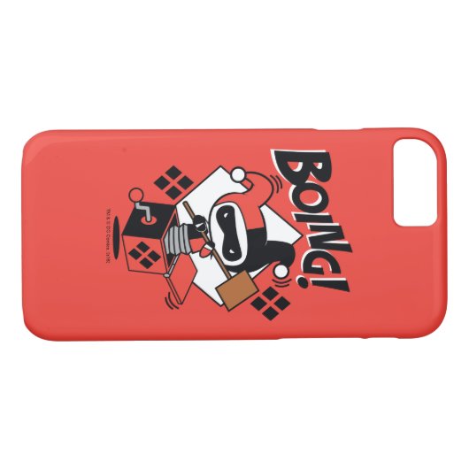 Chibi Harley-Quinn-in-A-Box mit Hammer Case-Mate iPhone Hülle (Rückseite (Horizontal))