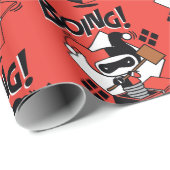 Chibi Harley-Quinn-in-A-Box mit Hammer Geschenkpapier (Rolleneckpunkt)