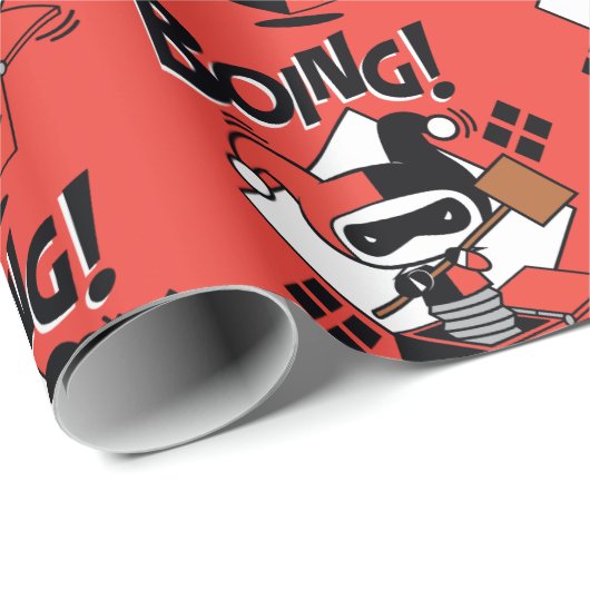 Chibi Harley-Quinn-in-A-Box mit Hammer Geschenkpapier (Rolleneckpunkt)