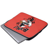 Chibi Harley-Quinn-in-A-Box mit Hammer Laptopschutzhülle (Vorne Knopf)