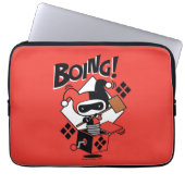 Chibi Harley-Quinn-in-A-Box mit Hammer Laptopschutzhülle (Vorderseite)