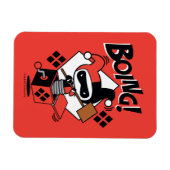 Chibi Harley-Quinn-in-A-Box mit Hammer Magnet (Horizontal)