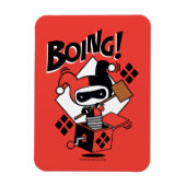 Chibi Harley-Quinn-in-A-Box mit Hammer Magnet (Vertikal)