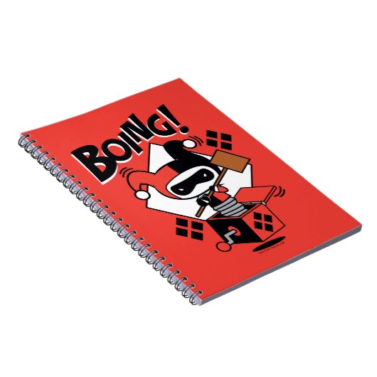 Chibi Harley-Quinn-in-A-Box mit Hammer Notizblock (Rechte Seite)