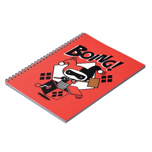 Chibi Harley-Quinn-in-A-Box mit Hammer Notizblock (Linke Seite)